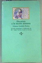 Discursos a La  Nación Alemana | 160772 | Fichte, Johann Gottlieb