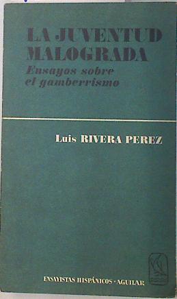 La juventud malograda. Ensayos sobre el gamberrismo | 134183 | RIVERA PÉREZ, LUIS