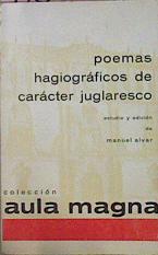 Poemas Hagiográficos De Caracter Juglaresco | 57882 | Alvar Manuel (Comp)