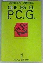 Qué es el P.C.G. ? | 158939 | Álvarez Gómez, Santiago