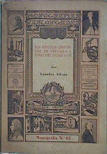 Los Estudios Científicos En Vergara A Fines Del Siglo XVIII | 59427 | Silván Leandro