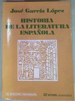 Historia de la literatura española | 157602 | García López, José