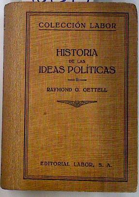 Historia de las ideas políticas tomo 2 | 70244 | Gettell, Raymond