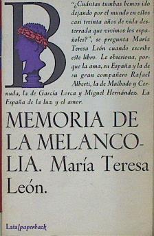 Memoria De La Melancolia | 19366 | Leon, Maria Teresa