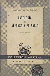 Antología De Alfonso X El Sabio | 43078 | Solalinde Antonio G,