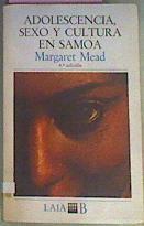 Adolescencia Sexo Y Cultura En Samoa | 50204 | Mead Margaret