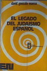 El Legado Del Judaísmo Español | 42186 | Maeso, David Gonzalo