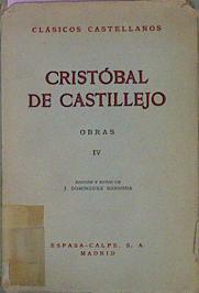 Obras t. IV | 59924 | Cristóbal de Castillejo