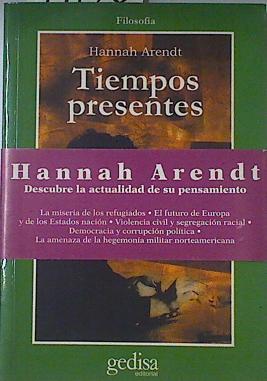 Tiempos presentes | 74128 | Arendt, Hannah/Knott, Marie Luise