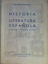 Historia de la Literatura Española a través  de la crítica y de los textos Vol.I siglos XII-XVII | 164010 | Guillermo Diaz Plaja