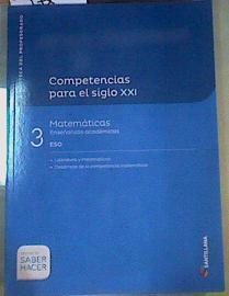 Competencias para el siglo XXI Matemáticas enseñanzas académicas 3 ESO | 164517 | VVAA