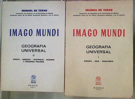 Imago Mundi Geografía Universal Tomo I Europa Asia Insulindia Tomo II Africa Améerica | 59283 | Teran Manuel De