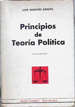 Principios de teoría política | 89680 | Sánchez Agesta, Luis