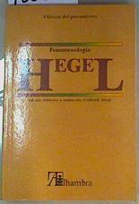 Fenomenología | 158737 | Hegel, Georg Wilhelm Friedrich