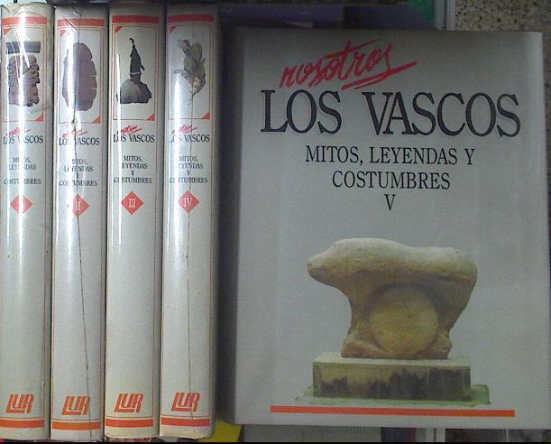 Nosotros los vascos Mitos Leyendas y Costumbres 5 tomos (Obra Completa) | 88323 | Dueso, Jose