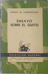 Ensayo sobre el gusto | 137766 | Baron de Montesquieu