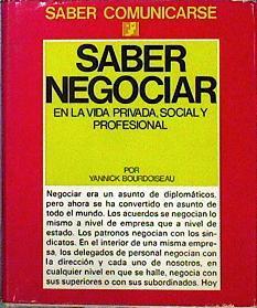 Saber negociar. En la vida privada, social y profesional | 85437 | Bourdoiseau, Yannick