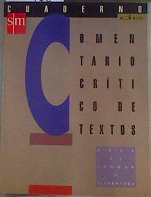 Cuaderno de comentario crítico de textos | 119177 | Díaz Blázquez, Antonio