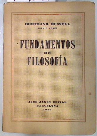 Fundamentos de filosofía | 134397 | Bertrand Russell