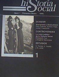 Historia Social. Nº 1 Primavera - Verano 1988 | 161253 | X. Torres , J.Varela y S. Juliá