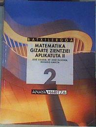 Matematika gizarte zientziei aplikatuta II, Batxilergoa LOGSE 2 | 164268 | Colera, José