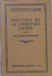 Historia De La Literatura Latina | 46448 | Oudemann Alfred