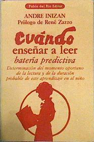 Cuando Enseñar A Leer Bateria Predictiva | 1724 | Inizan Andre