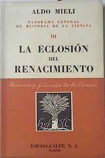 La eclosión del renacimiento | 69213 | Mieli, Aldo