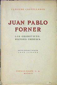 Los Gramáticos Historia Chinesca | 43109 | Forner Juán Pablo/José Jurado, prólogo