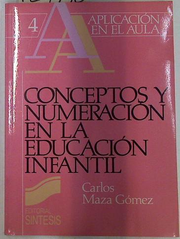 Conceptos y numeración en la educación infantil | 129190 | Maza Gómez, Carlos