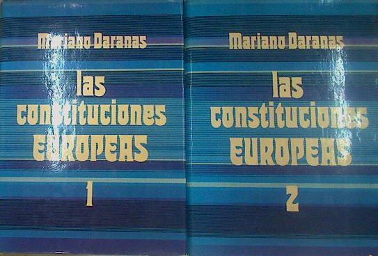 Las Constituciones Europeas tomo I y II | 53167 | Daranas Peláez, Mariano