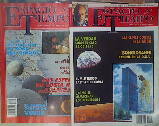 Espacio y Tiempo- Revista mensual 46 revistas del 1 al 47 falta el Nº 7 | 149858 | Dirigida por Jimenez del Oso