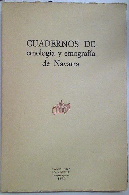 Cuadernos de etnología y etnografía de Navarra Nº 14 | 128540 | V.A.