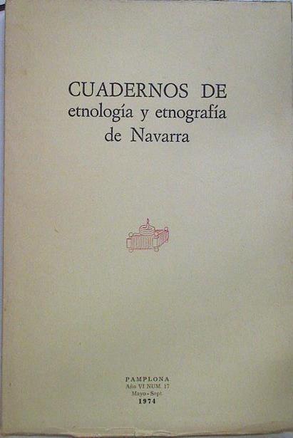 Cuadernos de etnología y etnografía de Navarra Nº 17 | 128581 | V.A.