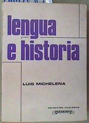 Lengua e historia | 111350 | Michelena, Luis