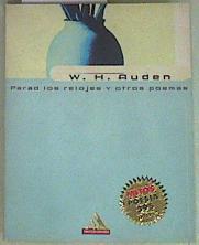 Parad Los Relojes y Otros Poemas | 157462 | Auden, Wystan Hugh