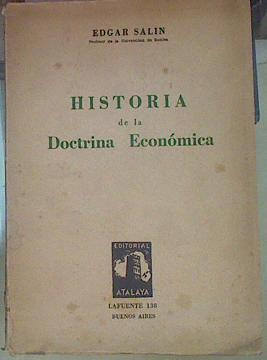 Historia de la doctrina económica | 154702 | Edgar Salin