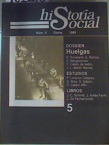 Historia Social. Núm 5. Otorño 1989 | 161278 | Javier Paniagua  y José A. Piqueras