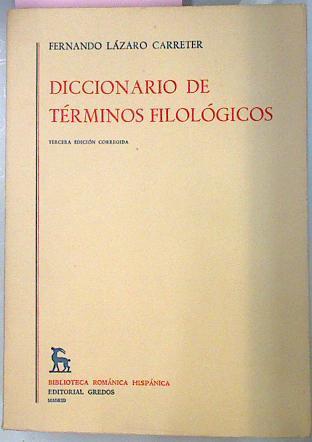 Diccionario De Terminos Filologicos | 22578 | Lazaro Carreter Fern