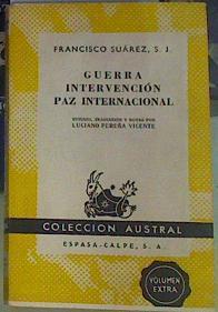 Guerra, intervención, paz internacional | 156268 | Suarez, Francisco