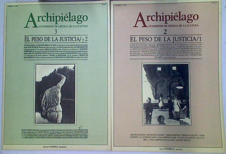 Archipiélago Nº 2 y 3 El peso de la justicia vol 1-2 | 102252 | VVAA