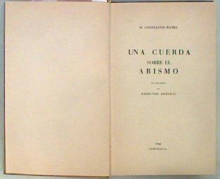 Una cuerda sobre el abismo | 147929 | Constantin - Meyer, M