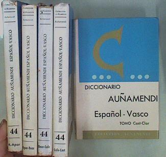 Diccionario Auñamendi Español - Vasco (LOTE) 5 tomos I - V A- Apar, Apar-Bear, Bear-Cale, Cale-Cast, | 153383 | Olaondo Goikoetxea, Estornes Lasa