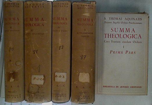 Summa Theologica ( 5 Volúmenes Obra Completa) | 78573 | Tomas de Aquino, S Thomae Aquinatis