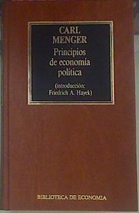 Principios De Economía Política | 49334 | Menger Carl