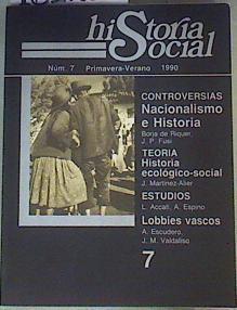 Historia Social. Núm 7 Primavera - Verano 1990 | 161281 | Javier Paniagua  y José A. Piqueras