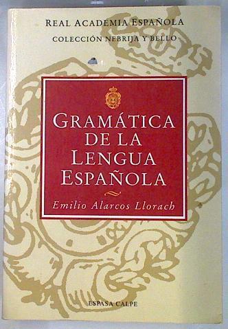 Gramatica De La Lengua Española | 15851 | Alarcos Llorach Emilio