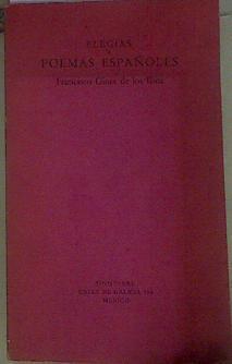 Elegías y poemas españoles | 154714 | Giner de los Rios, Francisco