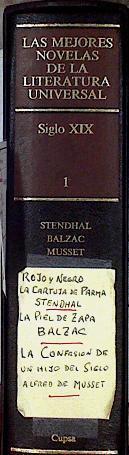 Mejores novelas de la literatura universal Siglo X I X Novela Francesa | 143082 | Stendhal/Balzac/Alfred de Musset