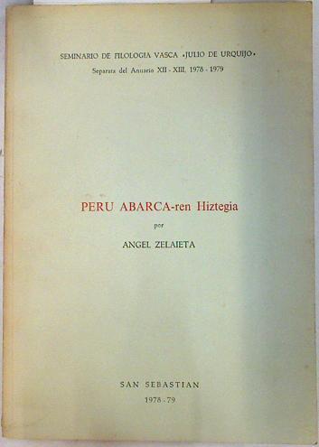 Peru Abarca-ren Hiztegia | 133679 | Angel Zelaieta